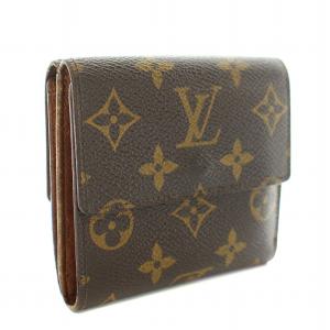 LOUIS VUITTON モノグラム ポルトモネ ビエ カルトクレディ 財布 三つ折り 小銭入れ PVCレザー 茶 ブラウン M61652