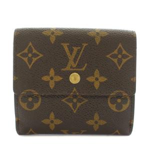 LOUIS VUITTON モノグラム ポルトモネ ビエ カルトクレディ 財布 三つ折り 小銭入れ PVCレザー 茶 ブラウン M61652