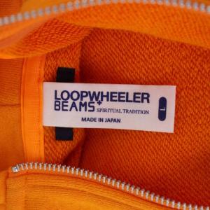 LOOPWHEELER ビームスプラス BEAMS+ パーカー スウェット トレーナー 長袖 ジップアップ L オレンジ