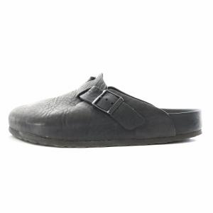 BIRKENSTOCK BOSTON ボストン サンダル フラット レザー 27cm 黒 ブラック