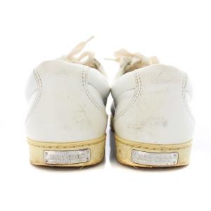 JIMMY CHOO CASH JC スニーカー ローカット レザー ロゴ 36 23cm 白 ホワイト シルバーカラー /KU