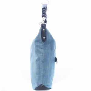 COACH 2WAY ハンドバッグ ショルダーバッグ デニム ジーンズ 水色 ライトブルー 91452