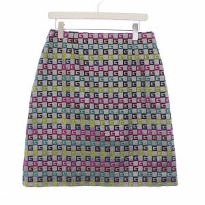 GUCCI シグネチャー 台形スカート 44 マルチカラー