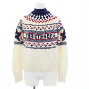 シグネチャー ニット ウール カシミヤ混 L ホワイト 144S60BM134