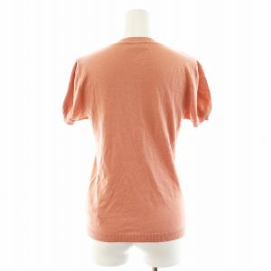 LOEWE ニット カットソー 半袖 シルク 絹 M ピンク /AN31