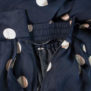 DOUBLE STANDARD CLOTHING キュロット ワイドパンツ スカーチョ フレア ドット 黒 ブラック 34 S /EE