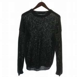 cristaseya ニットプルオーバー S ブラック