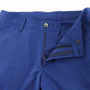 DESCENTE ちりめんショートパンツ ハーフ GOLF ゴルフウェア M 青 ブルー DGMRJD52