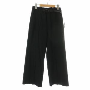 Ujoh テープベルトワイドパンツ Tape-BeltWidePNT クライミング 1 S 黒 ブラック U761-P01-001