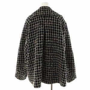 ESTNATION 22SS ESSENCEOFLUXURY ピーコート Pコート チェック柄 モヘヤ混 アウター F ベージュ 黒 ブラック