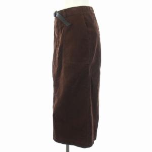 THE NORTH FACE バレーウェーブスカート Valleywave Skirt コーデュロイ タイト ロング S 茶 ブラウン NBW82432