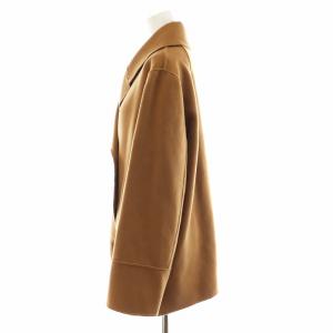 Max Mara Pコート シルク 46 ブラウン