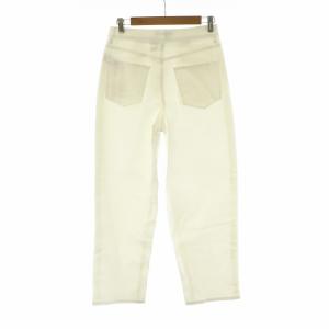 23区 24SS DENIM コクーンシルエット パンツ デニム ジーンズ ジーパン ストレート 38 M 白 ホワイト PRWOCS0218