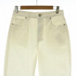 23区 24SS DENIM コクーンシルエット パンツ デニム ジーンズ ジーパン ストレート 38 M 白 ホワイト PRWOCS0218