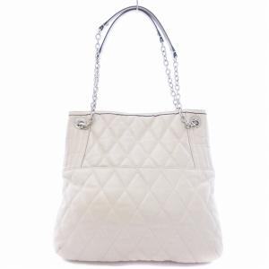 COACH 2WAY ハンドバッグ ショルダーバッグ キルティング レザー チェーン ベージュ 19854