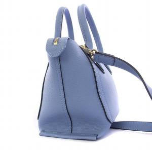 Longchamp メールボックス 2WAY ハンドバッグ ショルダーバッグ ライトブルー