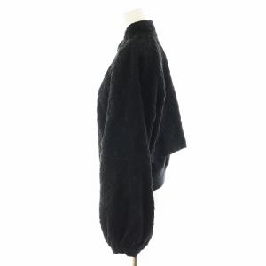 LOKITHO ジャケット ブルゾン レース 起毛 2 M 黒 ブラック /AN34