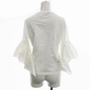 SEE BY CHLOE Tシャツ カットソー フリル 半袖 S 白 ホワイト /ZS