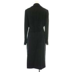 MAX&CO. RUNAWAY チェスターコート ロング リボンベルト ウール 40 M 黒 ブラック