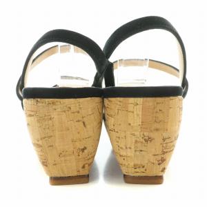 PELLICO SUNNY ストラップサンダル スクエアトゥ プラットフォーム 厚底 スエード 36 23cm 黒 ブラック