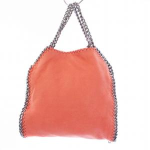 STELLA McCARTNEY ファラベラミニ 2WAY チェーンショルダーバッグ ハンドバッグ シルバー金具 オレンジ