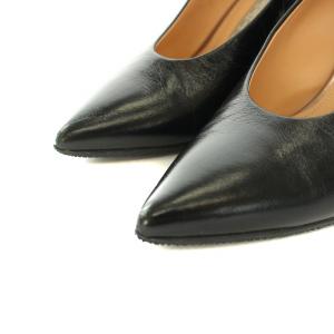 PELLICO パンプス ポインテッドトゥ ハイヒール レザー ビブラムソール 34.5 21.5cm 黒 ブラック /YT