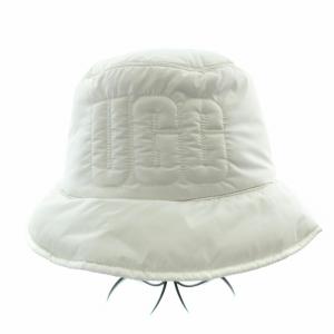 UGG australia バケットハット バケハ 帽子 ロゴ 刺繍 白 ホワイト