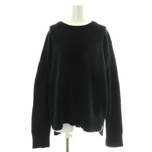 20SS クルーネックスリットニット C/N Slit Knit セーター 長袖 F 黒 ブラック 20080560009210