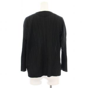 PLEATS PLEASE ISSEY MIYAKE イッセイミヤケ PP33-J0185 カーディガン プリーツ 長袖 3 黒 ブラック /G