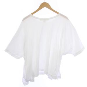 JUNYA WATANABE MAN COMME des GARCONS D2017 Tシャツ カットソー 半袖 クルーネック 変形 S 白