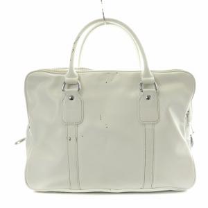 COMME des GARCONS トートバッグ ハンド レザー 白 ホワイト