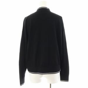 Theory 23SS COMPACT CREPE SWEATSHIRT BOMBER ニットカーディガン S 黒 ブラック