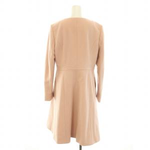 TOCCA ガトー GATEAU コート ノーカラーコート アウター ロゴプレート ウール 6 XL ピンクベージュ