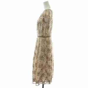 TOCCA ミッドナイトムーン MIDNIGHT MOON ドレス ワンピース ひざ丈 フレア 花柄 総柄 ノースリーブ レース 刺繍