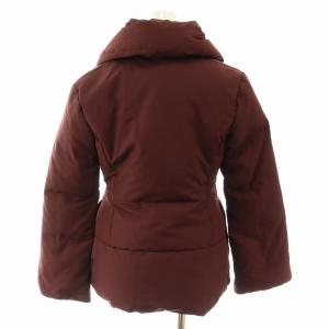 KEITA MARUYAMA ダウンジャケット リバーシブル 総柄 ショールネック 茶 ブラウン ボルドー