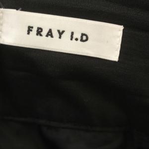 FRAY I.D 21AW バックリボンチンツフレアスカート スカート ロング 0 S 黒 ブラック /G