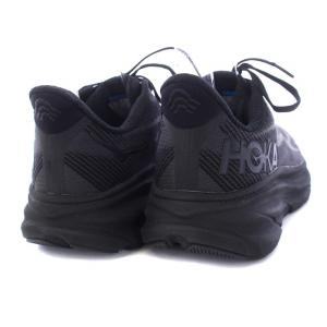 HOKA ONE ONE CLIFTON9 クリフトン9 ローカットスニーカー US9D 27cm 黒 ブラック 1127895