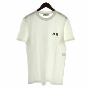 フォックスヘッド Tシャツ カットソー 半袖 クルーネック ロゴ刺繍 M 白 ホワイト /NW9