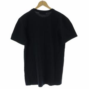 Maison Kitsuné フォックスヘッドTシャツ カットソー 半袖 クルーネック 刺繍 ワンポイント S 黒 ブラック AM00103KJ0008