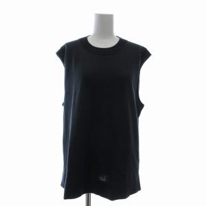 ノースリーブ ニット セーター クルーネック M チャコールグレー /EE