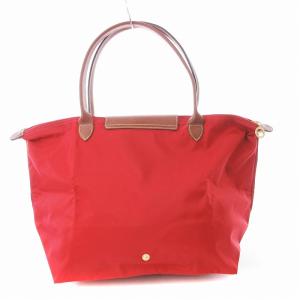 Longchamp ルージュ 折りたたみトートバッグ ハンドバッグ ナイロン 鞄 赤 レッド 2605 089 545