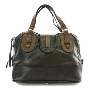 Chloe ケララ ハンドバッグ 馬チャーム付き ブラック ブラウン