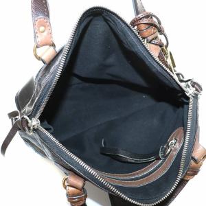 Chloe ケララ ハンドバッグ 馬チャーム付き ブラック ブラウン