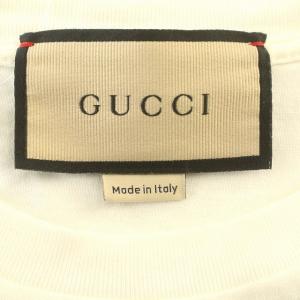 GUCCI Tシャツ 半袖 チェリー刺繍 カットソー カットオフ XS 白 オフホワイト