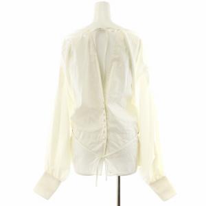 JUN MIKAMI ALUMO ブロードスクエアネックブラウス ホワイト