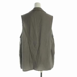 ARMANI COLLEZIONI ベスト ニット ミドル Vネック 44 3L グレー