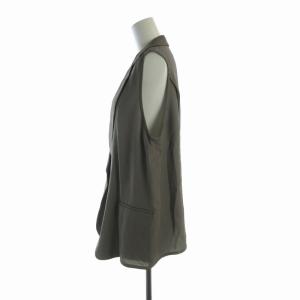 ARMANI COLLEZIONI ベスト ニット ミドル Vネック 44 3L グレー