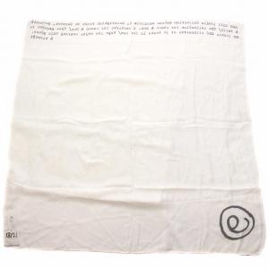 MM6 Maison Margiela 21SS スカーフ ストール レーヨン ロゴ プリント 白 ホワイト S62TF0023