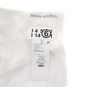 MM6 Maison Margiela 21SS スカーフ ストール レーヨン ロゴ プリント 白 ホワイト S62TF0023