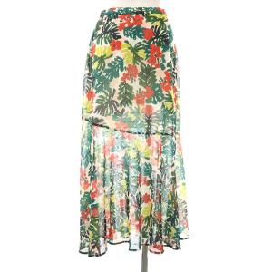 GRACE CONTINENTAL 21SS フレアスカート ロング ミモレ 花柄 36 S マルチカラー /KL